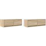 vidaXL TV omarica 2 kosa sonoma hrast 80x31x25,5 cm inženirski les, (21827817) | Shoptok.si