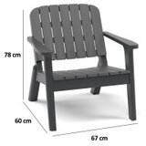 Hanah home Silva trpezarijska stolica, 67x78x60 cm, Tamno siva | Eponuda.ba