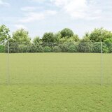  Zavarena žičana ograda s 22 U stupova srebrna 1.4x25 m čelik | shoptok.hr