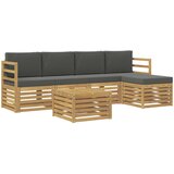  Set vanjskih sofa 6 pcs Bijela i antracit 59 x 59 x 37 cm | Eponuda.ba