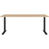 Germania Pisalna miza z nastavljivo višino z mizno ploščo v hrastovem dekorju 80x180 cm Lissabon – | Shoptok.si