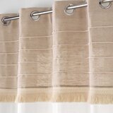 Douceur d intérieur Bela/rjava zavesa iz mešanice jute 140x240 cm Cirrus – | Shoptok.si