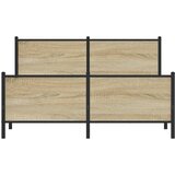  Metalni okvir kreveta bez madraca boja hrasta sonome 140x190 cm | Eponuda.ba