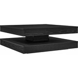 Maison Chic Klubska mizica - kavna mizica - Nizka mizica črna 90x90x34,5 cm, (21754565) | Shoptok.si