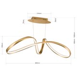 Orion hl 6-1663 - led prigušiva luster na sajli circus LED/36W/230V zlatna | Eponuda.com