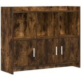 vidaXL Kreveta Dimljeni hrast 98 5 x 33 x 80 cm Konstruirano drvo - Dimljeni hrast Cijene