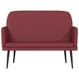  Klupa crvena boja vina 107x80x81 cm od umjetne kože | shoptok.hr