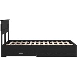 Krevetna konstrukcija Crni hrast 135 x 190 cm Konstruirano drvo | shoptok.hr