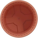  Okrogli cvetlični lonec 6 pcs Kamnito rdeča Ø 12,5 x 10 cm, (5000207740) | Shoptok.si