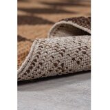 Flair Rugs Ročno tkan tekač iz mešanice jute v rjavi in naravni barvi 80x230 cm Effie Diamond – | Shoptok.si