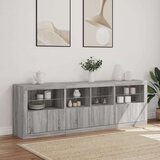  Komoda z LED lučkami siva sonoma 202x37x67 cm | Shoptok.si