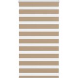 Zebra zavjesa Pješčano smeđa 90x100 cm Širina tkanine 85,9 cm Poliester | Shoptok.si
