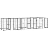 vidaXL Zunanji pasji boks jeklo 16,94 m² Cene