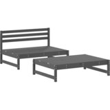 Maison Chic Seti vrtnega pohištva - Vrtna garnitura - Vrtni pohištvo set 2-delna siva trdna borovina, (21809073) | Shoptok.si