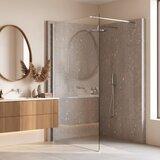Rea Stena za prhanje Flexi Transparent / Chrome 120 | Shoptok.si