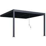 Bioklimatska pergola INTRO DUO 4×4 m, aluminij – pričvršćivanje na zid