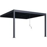 Bioklimatska pergola INTRO DUO 4×4 m, aluminij – pritrditev na steno