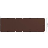 Balkonski zastor smeđi 90 x 300 cm od tkanine Oxford | shoptok.hr