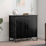 vidaXL Kreveta Crni hrast 78 x 35.5 x 74.5 cm Konstruirano drvo Cijene