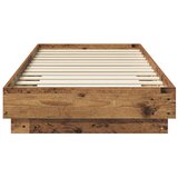  Okvir za krevet s LED svjetlom Staro drvo 80 x 200 cm - Staro drvo 80 x 200 cm | shoptok.hr