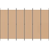  Razdjelnik prostora s 6 panela Bež 300 x 200 cm Tkanina | shoptok.hr