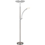 Globo 58909N - LED prigušiva podna lampa TIRANA 40W/230V + 5,5W mat hrom | Eponuda.com