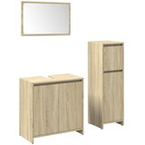  3-dijelni set kupaonskog namještaja boja hrasta sonome drveni | shoptok.hr