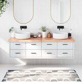  Kupaonska radna ploča svjetlosmeđa 180x50x(2-6) cm masivno drvo | shoptok.hr