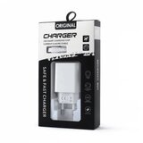  Kućni punjač 2.1A sa USB na Type C kablom CE beli Cene