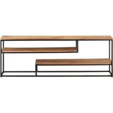 Furnova TV omarica 130x30x45 cm trden akacijev les, (21923295) | Shoptok.si