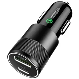 36W brzi auto punjač za mobitele (QC 3.0 + PD)