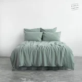 Linen Tales zelena lanena posteljina 220x140 cm - linen tales