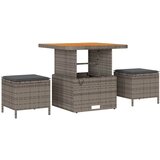  Sjedeća garnitura za vrt s jastukom 12 pcs Siva | Eponuda.com