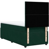 Box spring krevet s madracem tamnozeleni 100x200 cm baršunasti | shoptok.hr