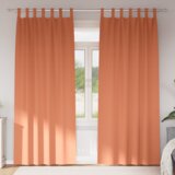 vidaXL Zavjese sa zavjesama 2 pcs Terakota 260 x 140 cm Poliester | shoptok.hr