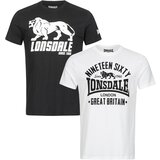 Lonsdale Men's t-shirt regular fit double pack Cijene