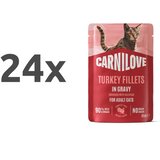 Carnilove Cat Adult vrečka, koščki v omaki - puran - 85 g 24 x 85 g | Shoptok.si