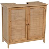 Casa Selección Bambusova omarica za pod umivalnik v naravni barvi 63x60 cm – Cene