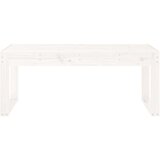  Klupa bijela 110 x 38 x 45 cm od masivne borovine | shoptok.hr