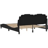 Okvir kreveta s LED svjetlima crni 160 x 200 cm od umjetne kože | shoptok.hr
