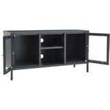 TV ormarić antracit 105 x 35 x 52 cm od čelika i stakla | Eponuda.ba