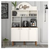 Hanah home bohem 861 višenamenska vitrina za kafe u beloj boji (845HCT5822)