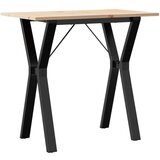 Maison Chic Jedilna miza - Kuhinjska miza - Jedilni stol Y okvir 80x50x75 cm trdna borovina lito železo, (21715277) Cene