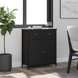 vidaXL Komoda crna 70x30x80 cm od konstruiranog drva Cijene