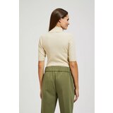 Marisse Turtleneck Sweater Decorated With Pearl Metallic Thread | Shoptok.si