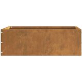 vidaXL Robovi trave Rjav 40 x 40 x 13 cm Vremensko odporno jeklo | Shoptok.si