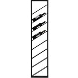 Light & Living Črno stensko kovinsko držalo za vino število steklenic 8 36x160x6 cm Malbeo – | Shoptok.si