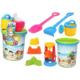  Set igračaka za pijesak, kanta, mlin, kanta za zalijevanje, šareni kalupi Cijene