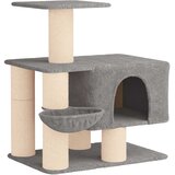 vidaXL Mačje drvo s sisalnim postoljima za grebanje Svjetlosiva 96 cm - Svjetlosiva | shoptok.hr