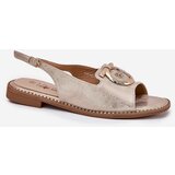 S. BARSKI Elegant Sandals With Decoration On Flat Heel S.Barski | ePonuda.com